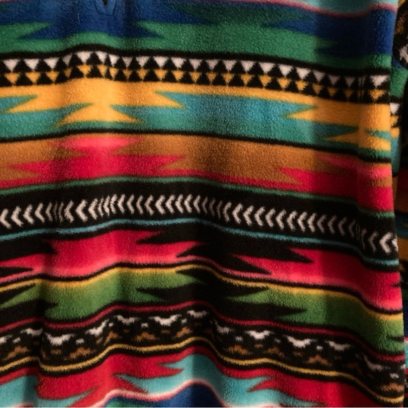 Western Wits Unisex Size S Fleece Aztec Pullover Jacket Southwestern  Boho USA - Picture 5 of 6